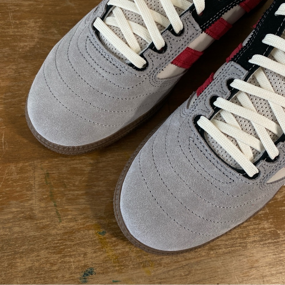 Adidas Busenitz Grey Red Black Suede Skateboarding Shoe - Size 13 - Picture 4 of 13